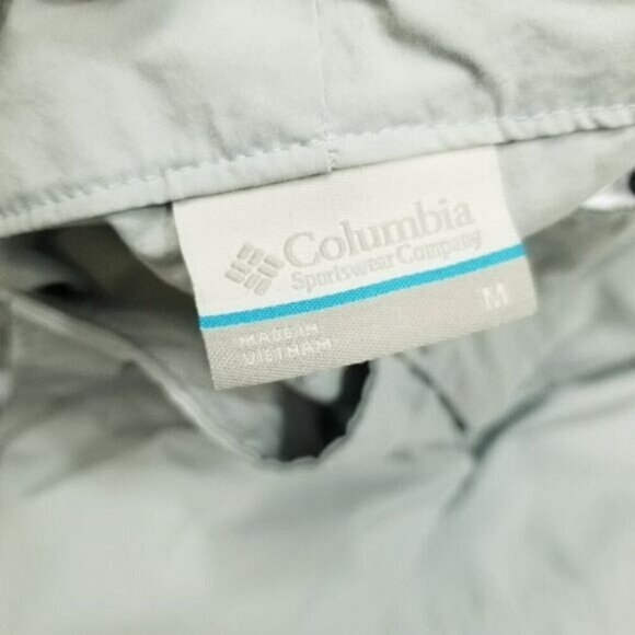 Columbia Womens Omni-Shade Shorts M Light Bluish Gray Nylon Outdoor Hiking - Picture 11 of 13